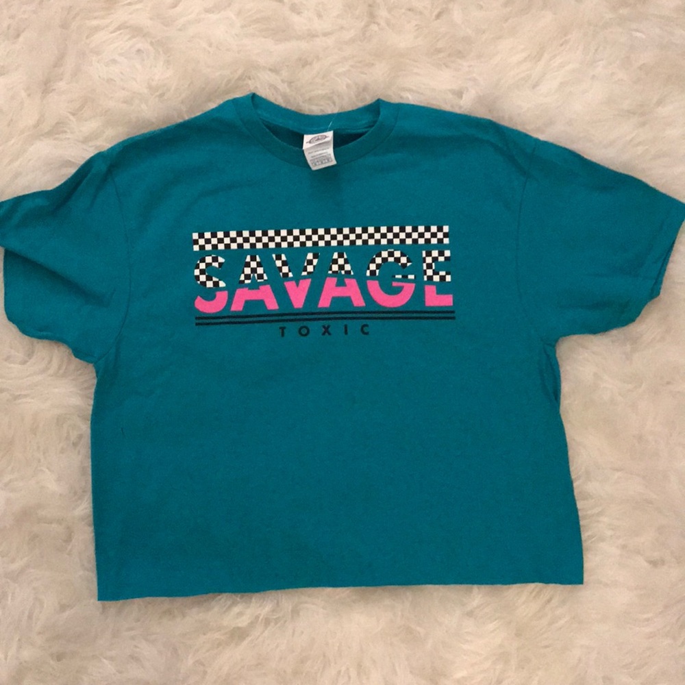 Brand new “Savage” crop top 🔥2 for $12🔥